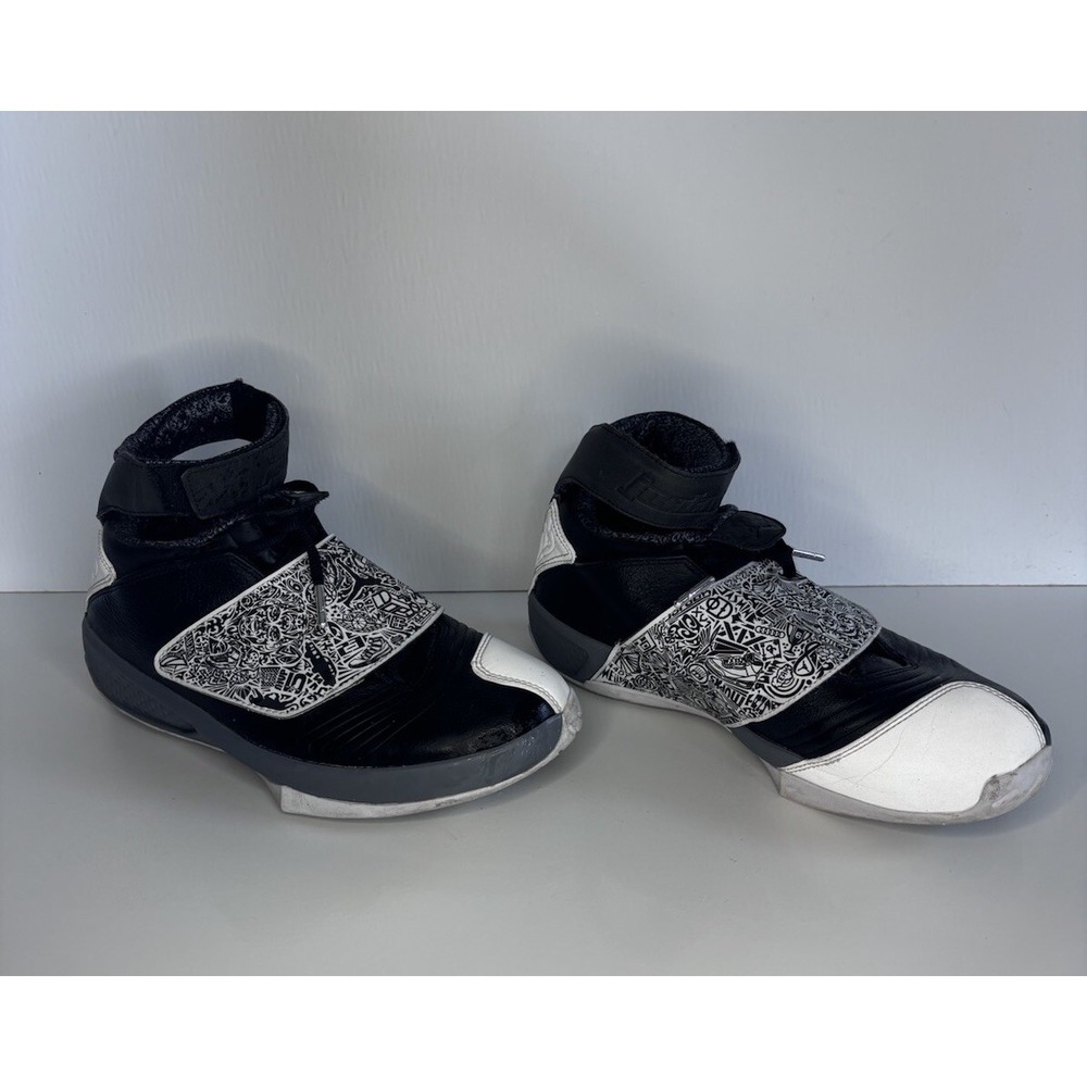 NIKE AIR JORDAN XX 20 BLACK-WHITE-COOL‎ GREY SZ 10.5 310455-003 Barely Utilized